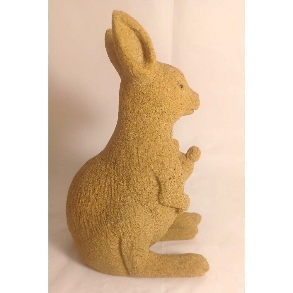 Rare Vintage Kangaroo & Joey Sandstone Figurine Sculpture Handmade in Australia - Picture 6 of 9